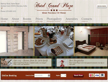 Tablet Screenshot of hotelgrandplaza.co.in